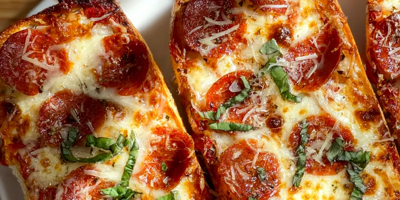Pizza Boats with Pepperoni