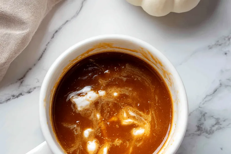 Vibrant ingredients for pumpkin marshmallow syrup including pumpkin puree and spices