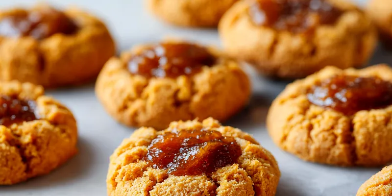 Delicious Pumpkin Pie Thumbprint Cookies