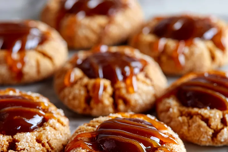 Ingredients for pumpkin pie thumbprint cookies arranged on a table