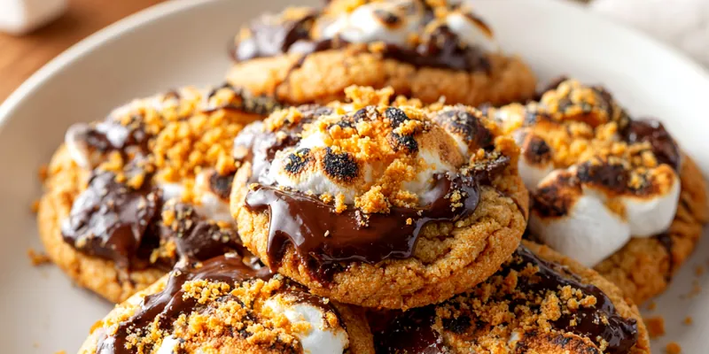 Pumpkin S'mores Cookies