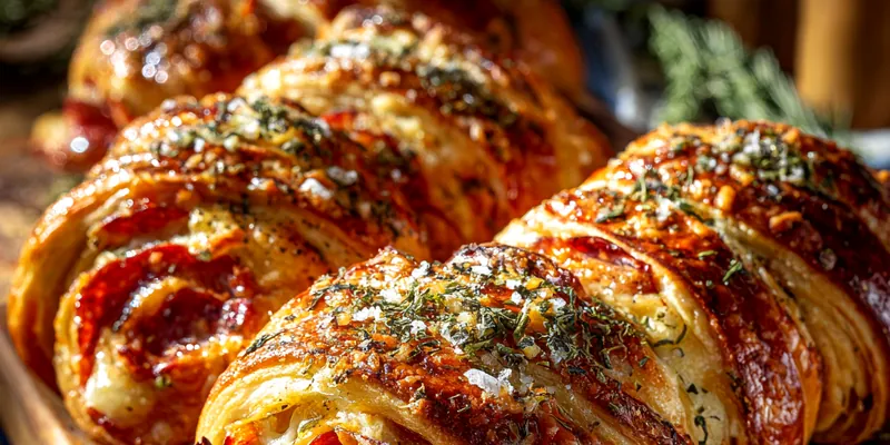 Quick Pepperoni Puff Pastries