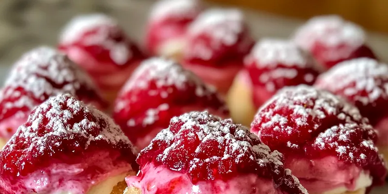 Raspberry Cream Cheese Bites