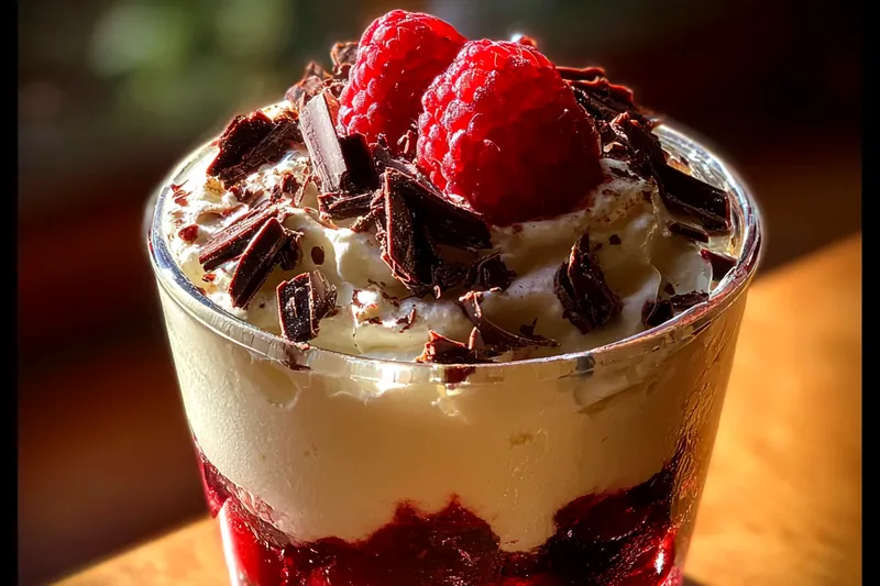 Fresh ingredients for Raspberry Cream Delight