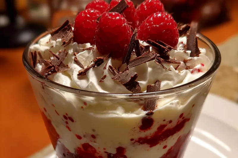 Fresh ingredients for Raspberry Cream Parfait