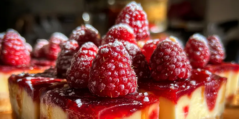 Raspberry Velvet Cheesecake Bars