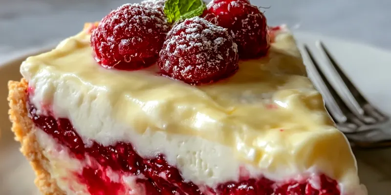 Raspberry White Chocolate Cheesecake