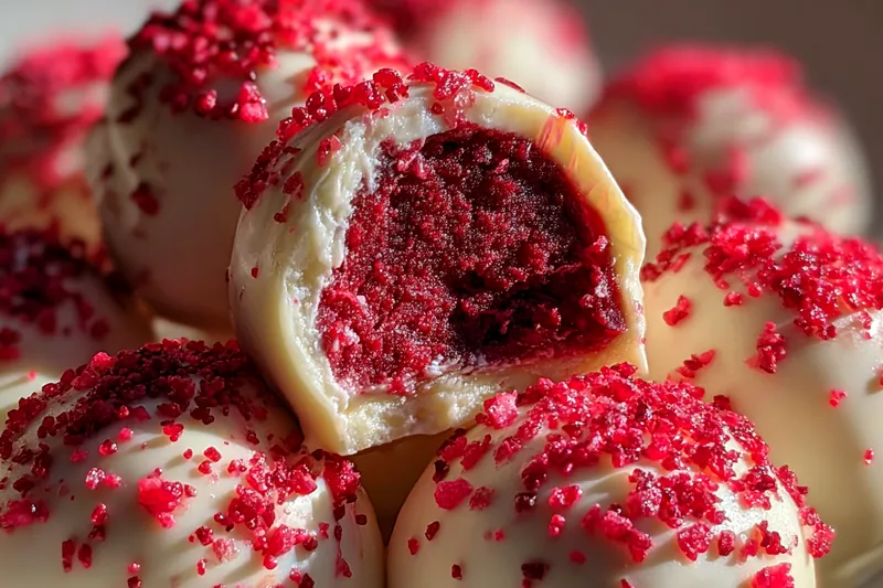 Cooking process for Red Velvet Cake Balls