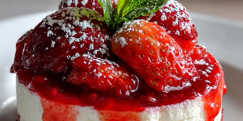 Red Velvet Strawberry Cheesecake