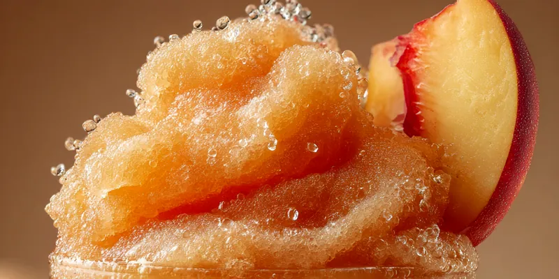 Refreshing Homemade Peach Slurpee