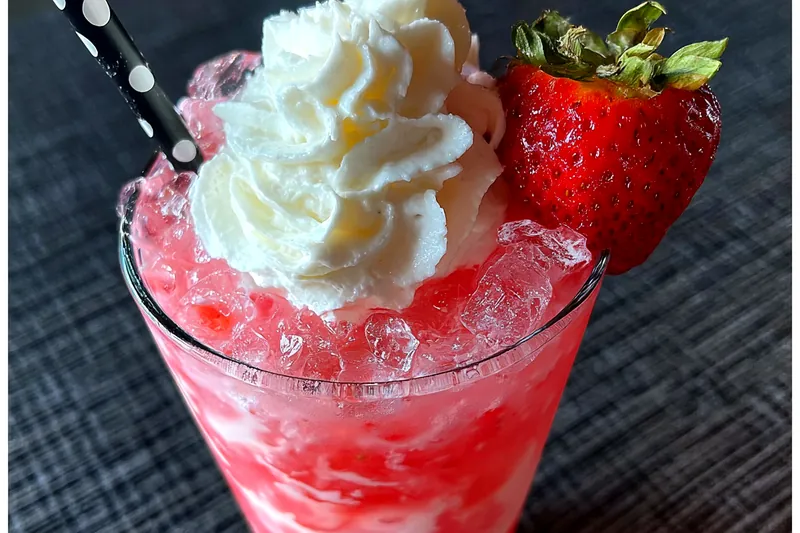 Fresh ingredients for Refreshing Strawberry Cream Soda