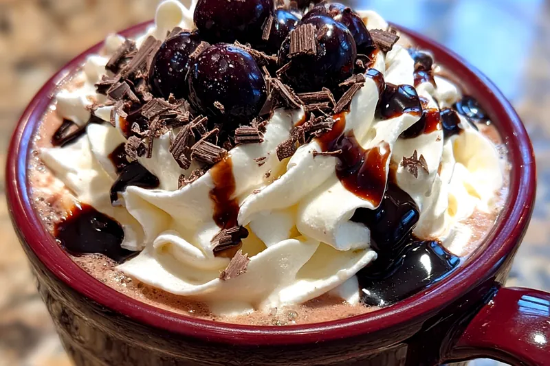 Cooking process for Rich Chocolate Blackberry Delight