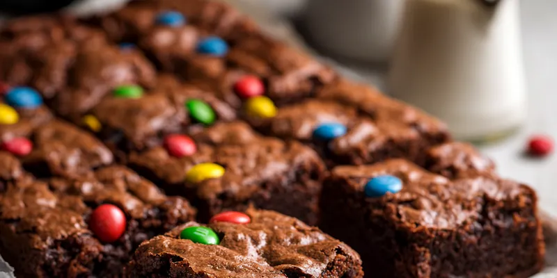 Rich Chocolate Fudge M&amp;M Brownies