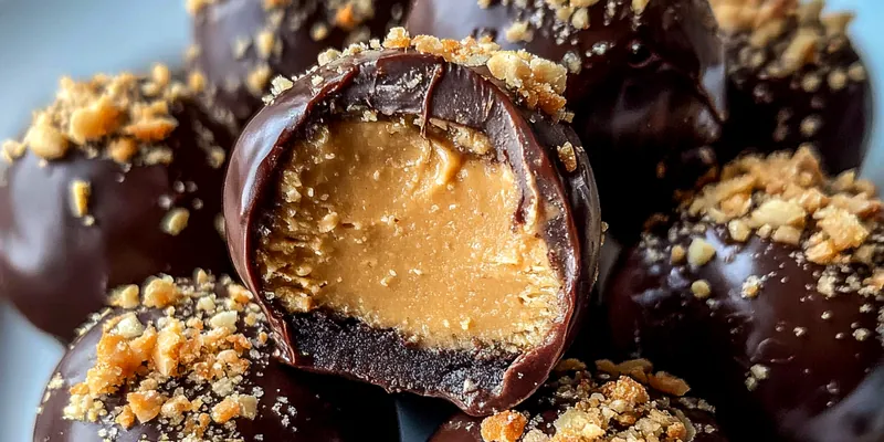 Delicious Peanut Chocolate Truffles