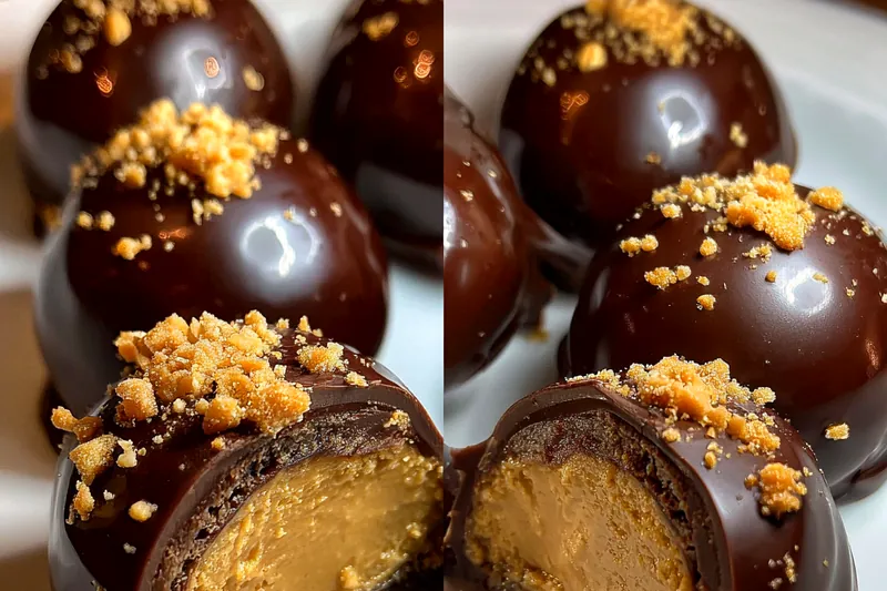 Fresh ingredients for Delicious Peanut Chocolate Truffles