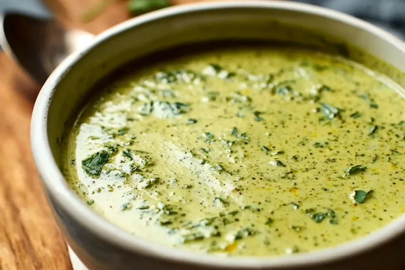 Poblano peppers being charred under broiler with blackened, blistered skin, showing proper roasting technique