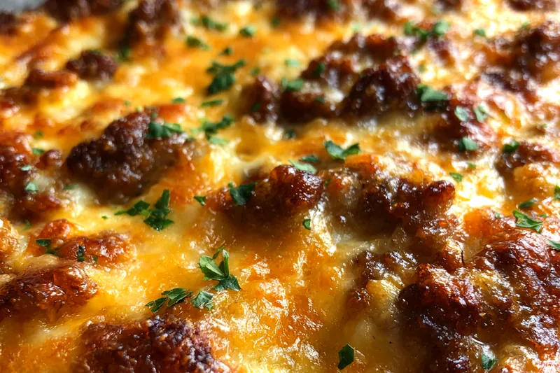 Fresh ingredients for Sausage Egg Breakfast Casserole