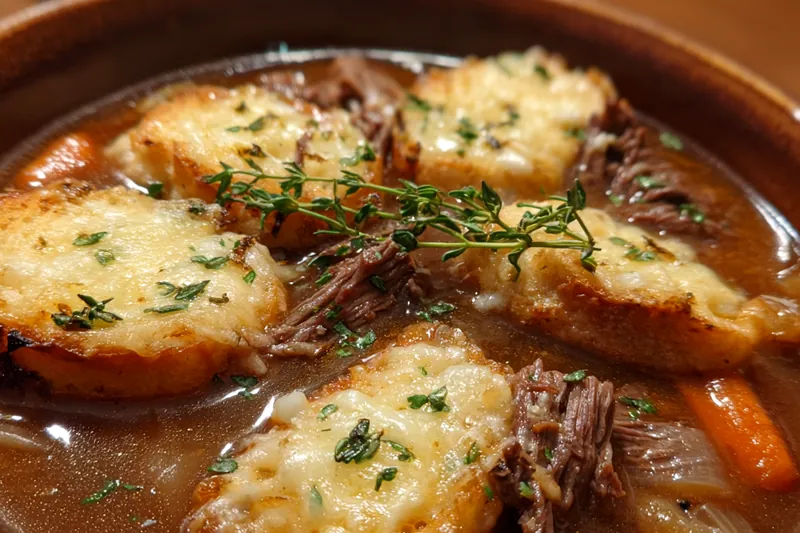 Fresh ingredients for Savory Beef Onion Soup