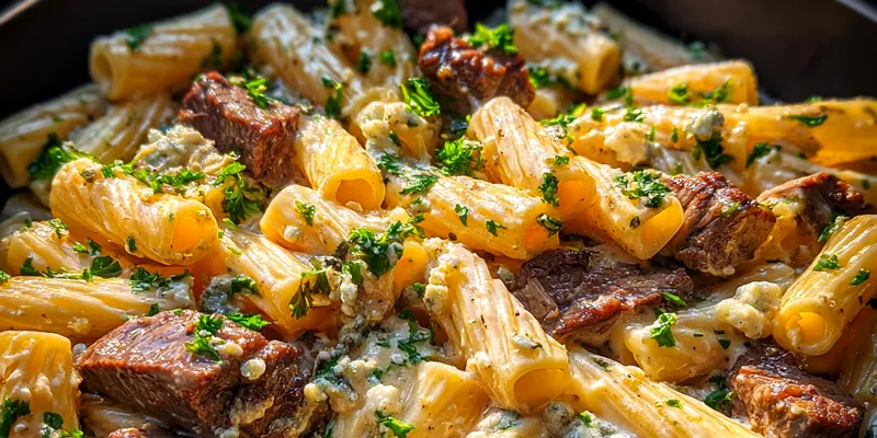 Savory Beef Rigatoni Bake