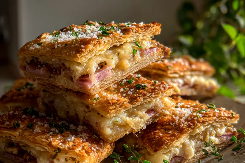 Fresh ingredients for Savory Cheese Puff Pastry