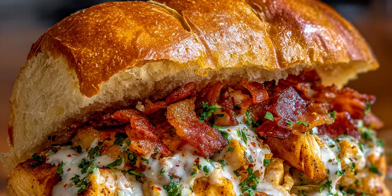 Savory Chicken Bacon Sandwich