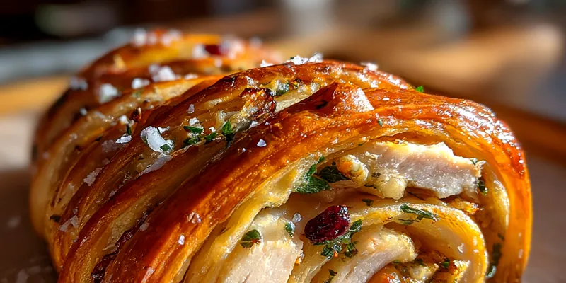 Savory Chicken and Cranberry Rolls