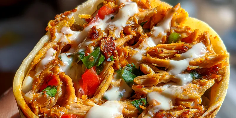 Savory Chicken Shawarma Wrap