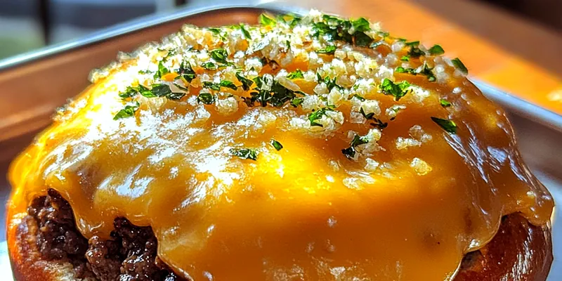 Savory Garlic Cheeseburger Bombs