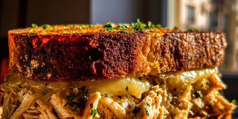 Savory Garlic Chicken Melt