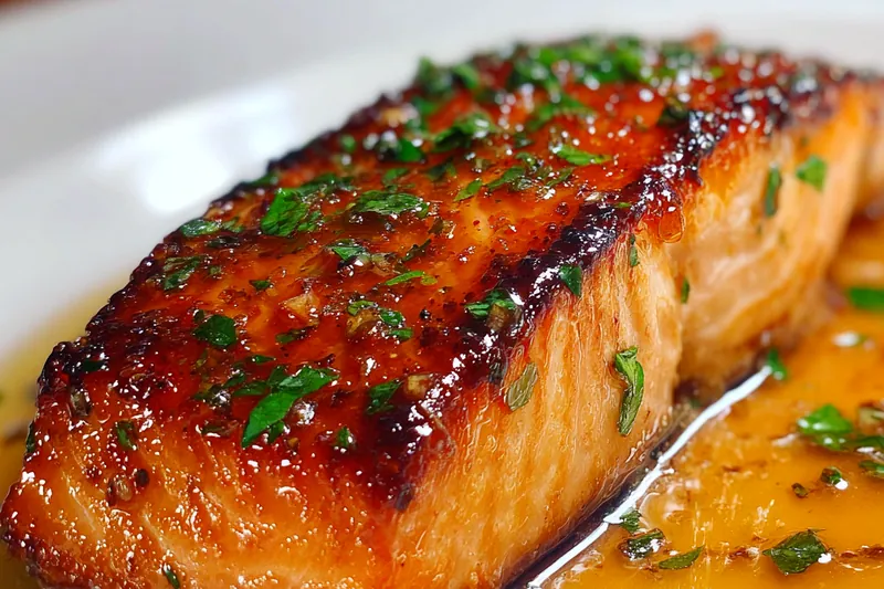 Fresh ingredients for Savory Glazed Salmon Delight