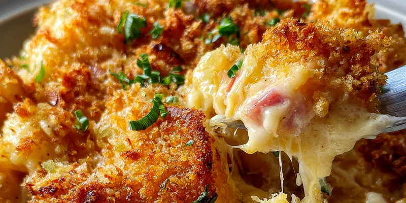 Savory Ham Cheese Casserole