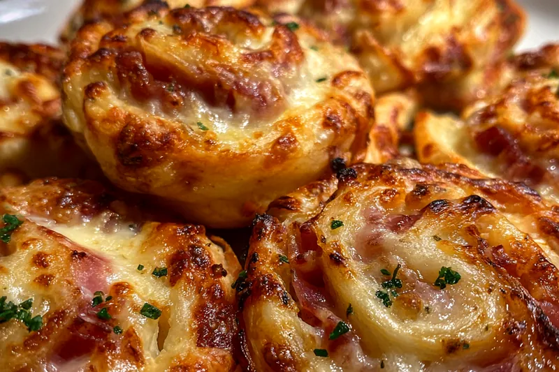 Fresh ingredients for Savory Ham Cheese Pinwheels