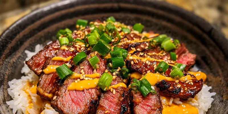 Savory Korean BBQ Steak Bowls