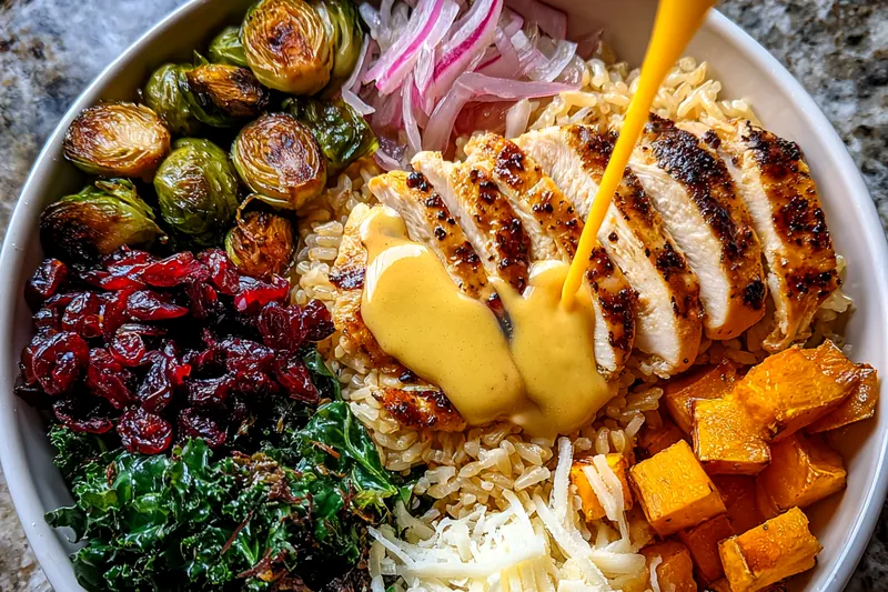 Fresh ingredients for Savory Roasted Vegetable Bowl