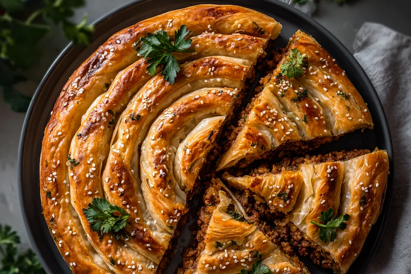 Fresh ingredients for Savory Spiral Pastry Delight