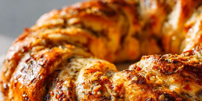 Savory Turkey and Cranberry Crescent Ring