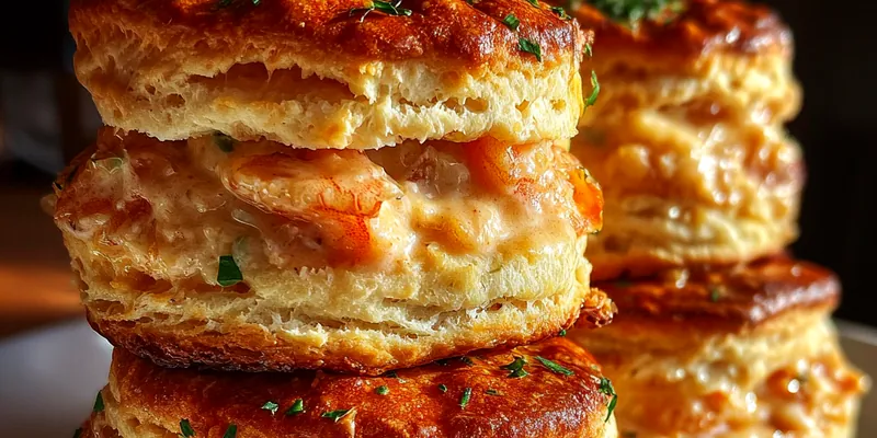 Shrimp and Crab Biscuit Melts