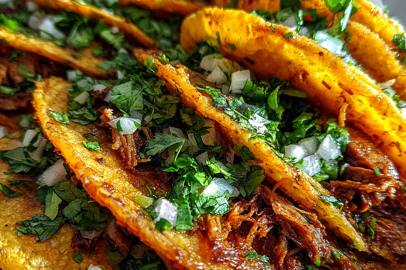 Cooking process for Slow Cooked Beef Tacos