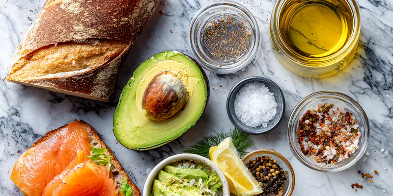 Smoked Salmon Avocado Toast with Everything Bagel Seasoning