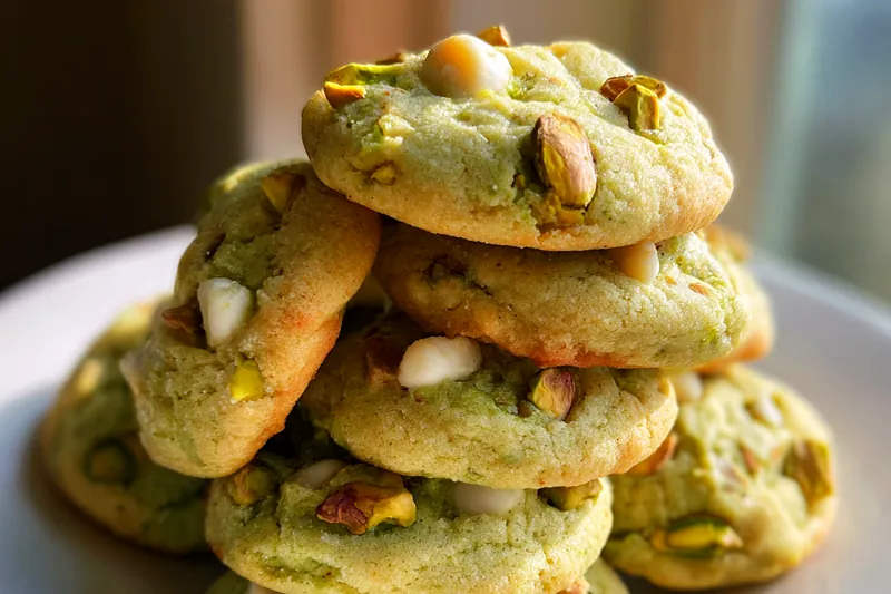 Fresh ingredients for Soft Pistachio Cookies