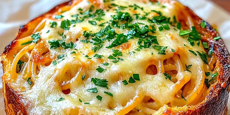 Garlic Bread Pasta Bowls