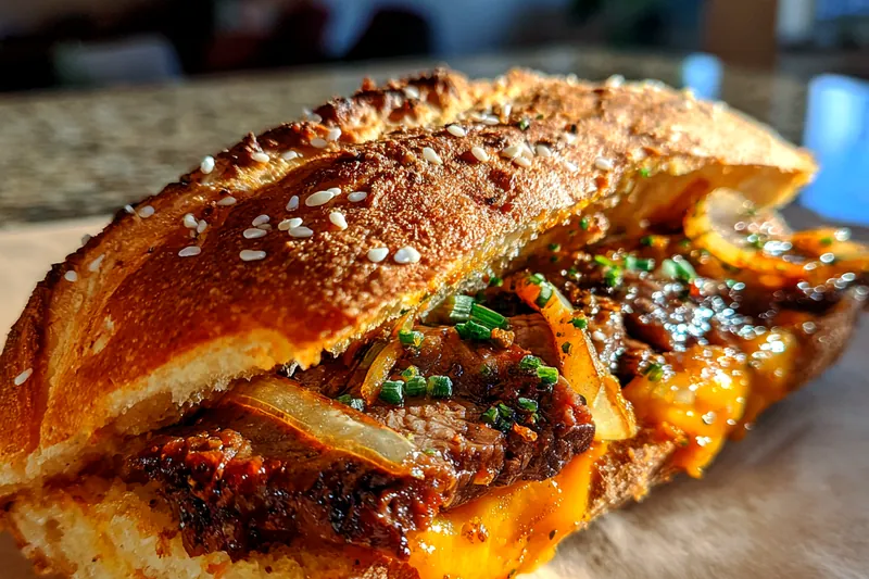 Cooking process for Spicy Bulgogi Cheesesteak