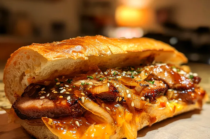 Fresh ingredients for Spicy Bulgogi Cheesesteak