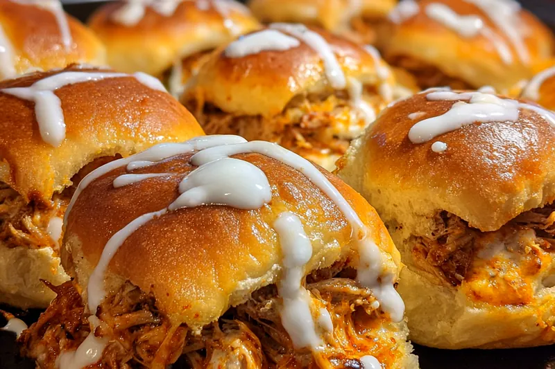 Cooking process for Spicy Chicken Stuffed Rolls