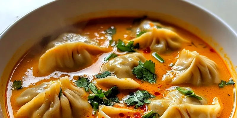 Spicy Curry Dumpling Soup
