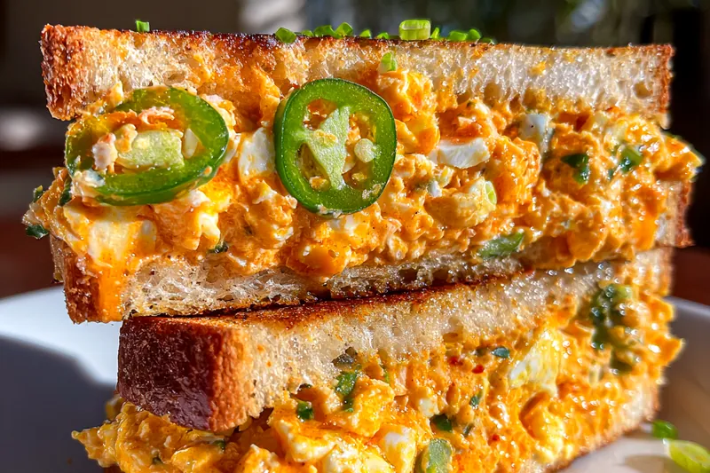 Cooking process for Spicy Egg Toast Delight