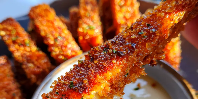 Spicy Fried Cheese Sticks