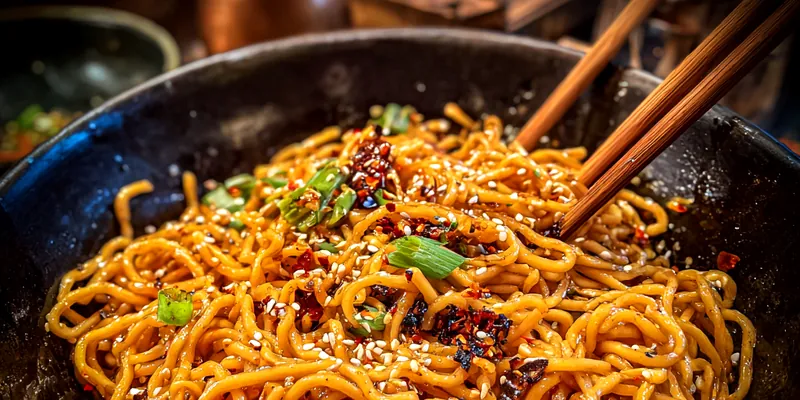 Spicy Garlic Chili Noodles