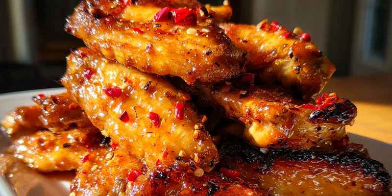 Spicy Glazed Chicken Wings