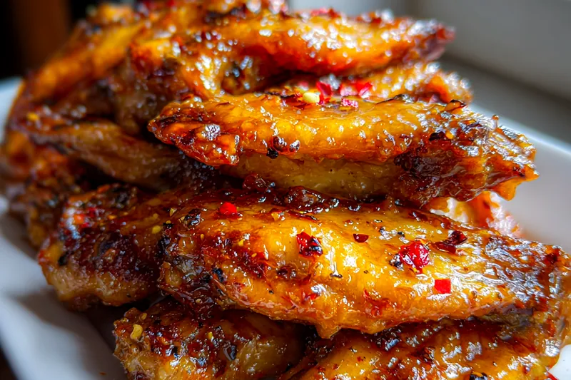 Fresh ingredients for Spicy Glazed Chicken Wings